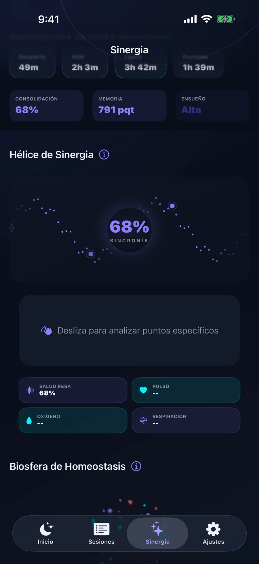 Hélice de sinergia en Somnera
